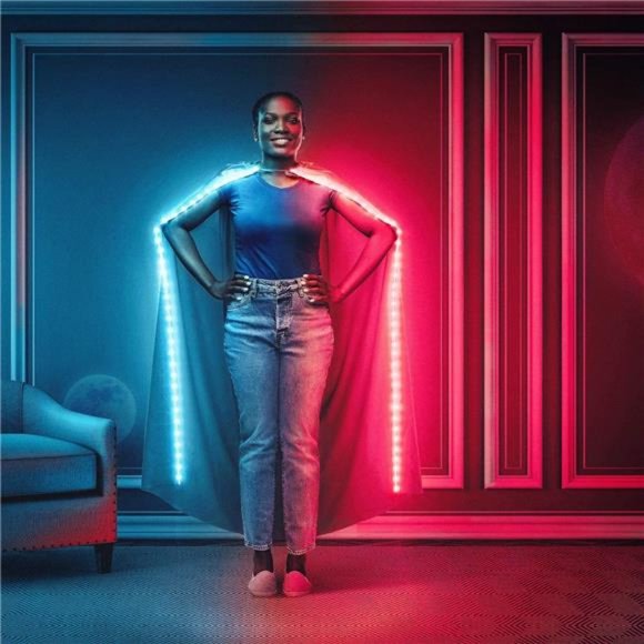 Battery Powered LED Strip Lights 13.2ft,RGB Color Changing Flexible Battery - Picture 7 of 7